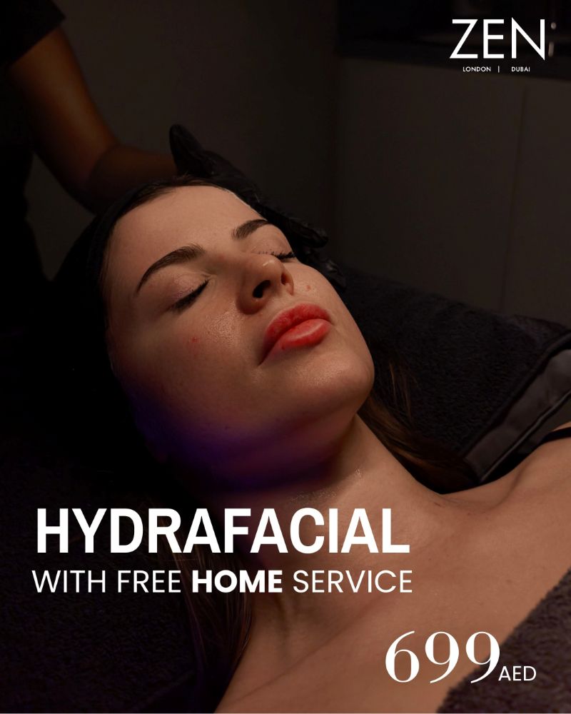 Hydrafacial treatment being carried out by a ZEN Healthcare Dubai practitioner
